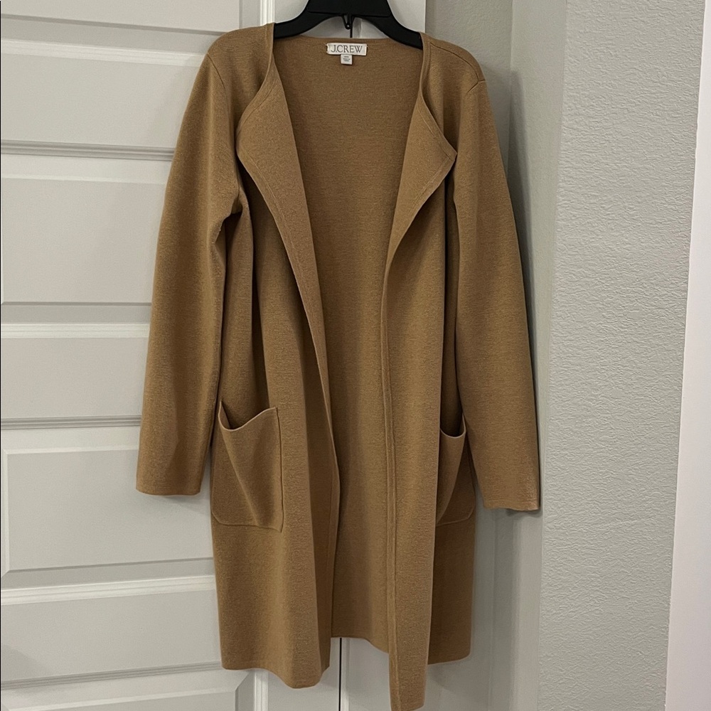 J. Crew Collarless sweater-blazer